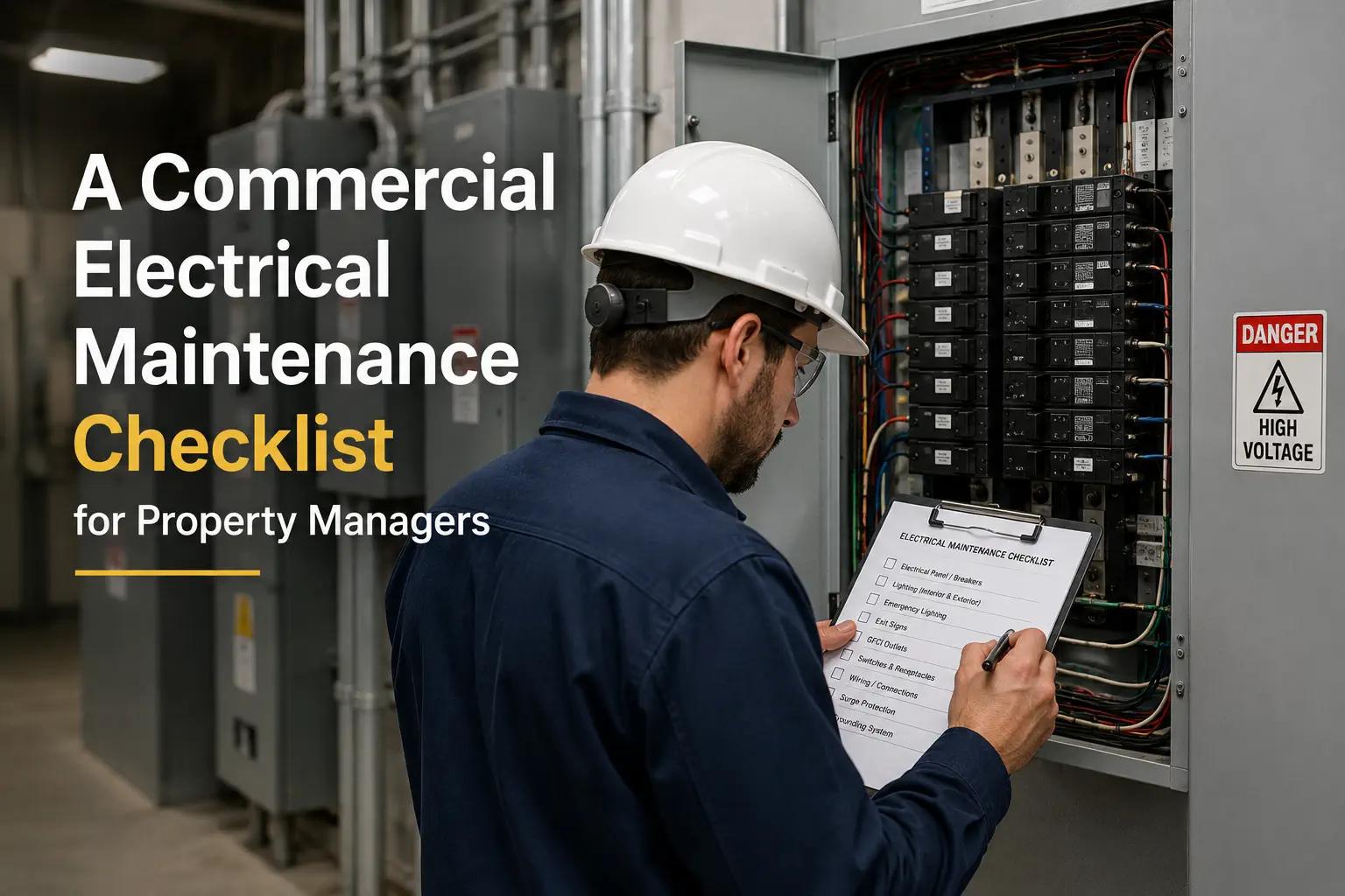 A Commercial Electrical Maintenance Checklist for Property Managers