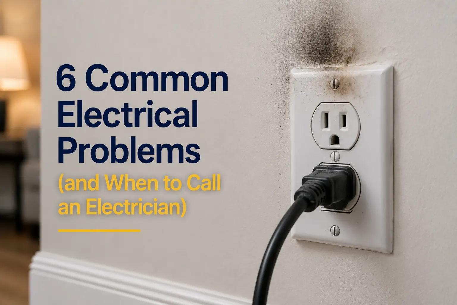 6 Common Electrical Problems (and When to Call an Electrician)