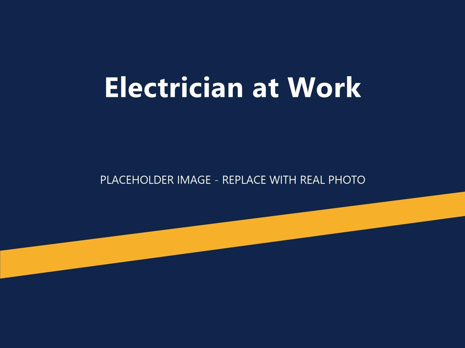 Electrovoltage electrician at work